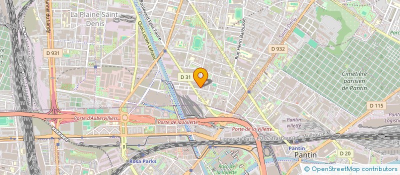 localisation de l'entreprise MONSIEUR MOHAMED GDAIEM  AUBERVILLIERS