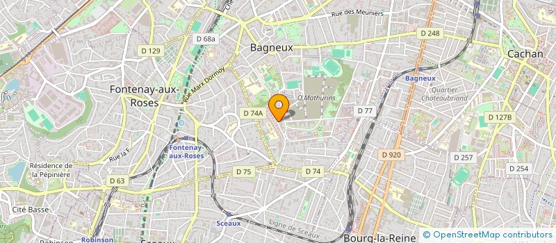 localisation de l'entreprise MONSIEUR MOHAMED GHENNAI à BAGNEUX