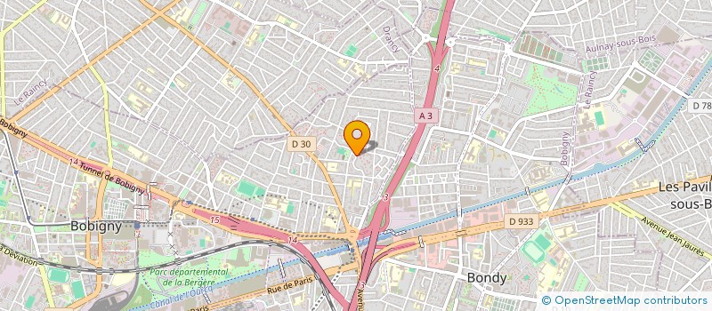 localisation de l'entreprise MONSIEUR MOHAMED GUEDMI à BOBIGNY