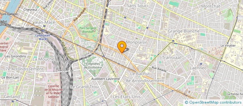 localisation de l'entreprise MONSIEUR MOHAMED GUELAI à LYON