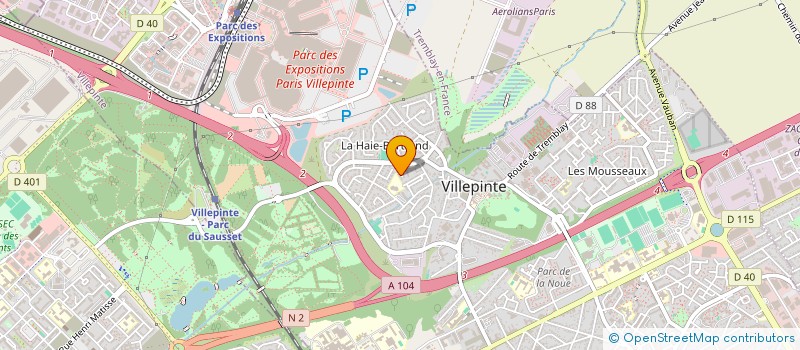 localisation de l'entreprise MONSIEUR MOHAMED GUERIOUAZ à VILLEPINTE