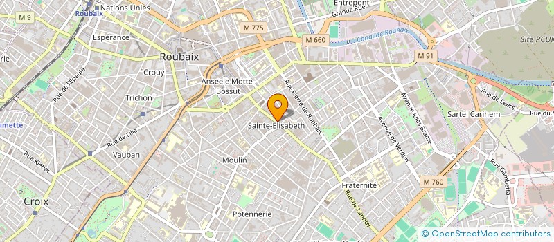 localisation de l'entreprise MONSIEUR MOHAMED GUESSAOUI  ROUBAIX