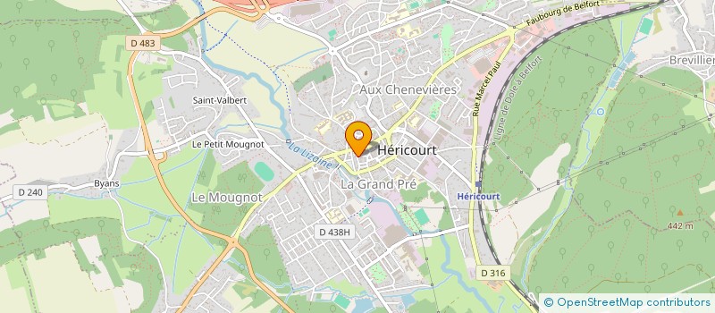 localisation de l'entreprise MONSIEUR MOHAMED GUIRAT  HERICOURT