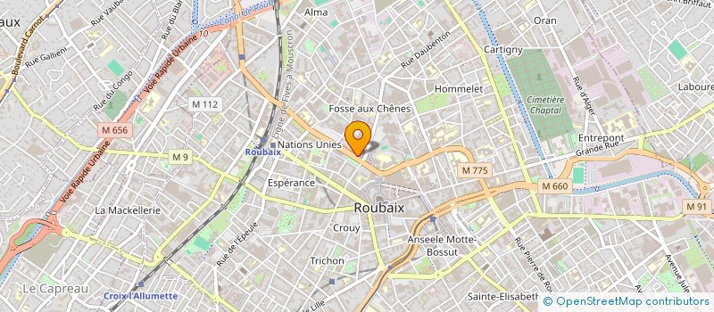 localisation de l'entreprise MONSIEUR MOHAMED HADDADI  ROUBAIX