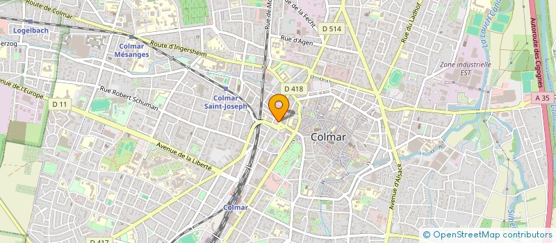 localisation de l'entreprise MONSIEUR MOHAMED HADDED  COLMAR