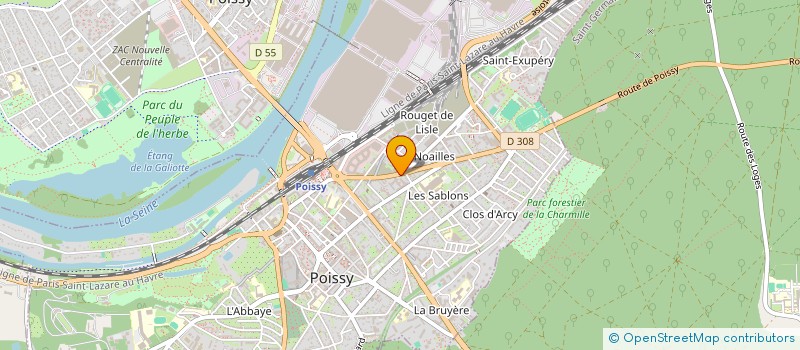 localisation de l'entreprise MONSIEUR MOHAMED HADJ-ALI  POISSY