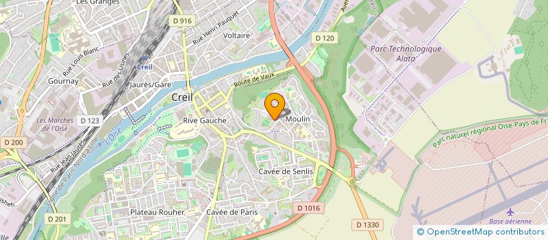 localisation de l'entreprise MONSIEUR MOHAMED HADJ YOUCEF  CREIL