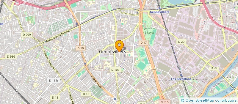 localisation de l'entreprise MONSIEUR MOHAMED HADJERIOUA à GENNEVILLIERS
