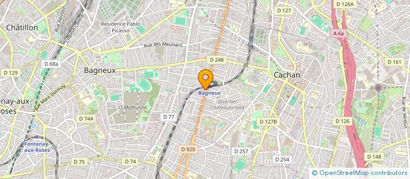 localisation de l'entreprise MONSIEUR MOHAMED HADJOUDJ à BAGNEUX