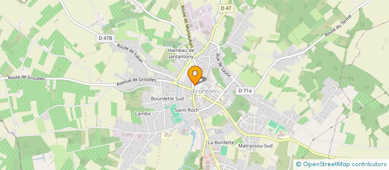 localisation de l'entreprise MONSIEUR MOHAMED HAHAOUI  FRONTON