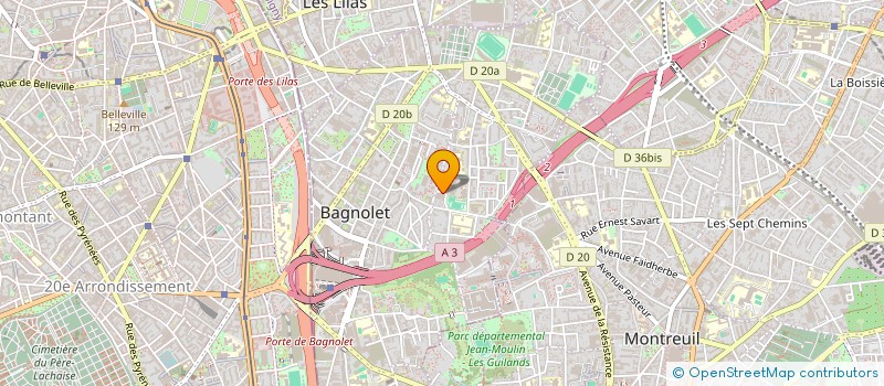 localisation de l'entreprise MONSIEUR MOHAMED HAMDAD  BAGNOLET