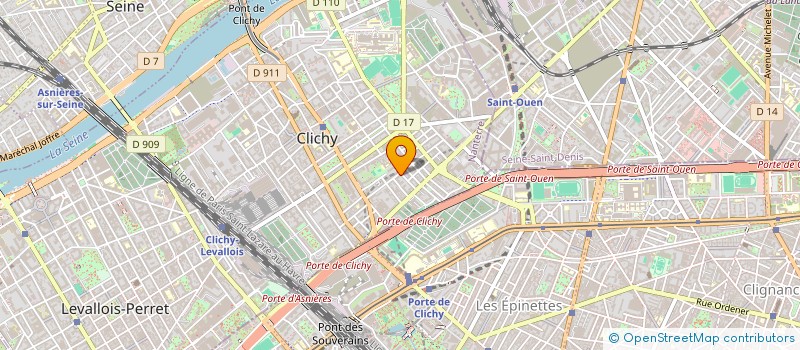 localisation de l'entreprise MONSIEUR MOHAMED HAMDADOU  CLICHY