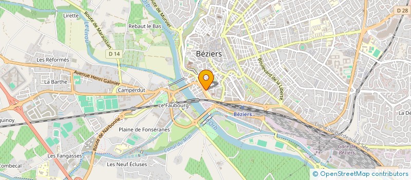 localisation de l'entreprise MONSIEUR MOHAMED HAMDAOUI à BEZIERS