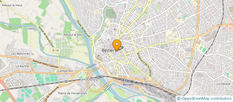 localisation de l'entreprise MONSIEUR MOHAMED HAMDAOUI  BEZIERS