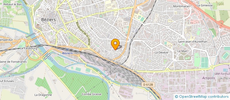 localisation de l'entreprise MONSIEUR MOHAMED HAMMAMIA  BEZIERS