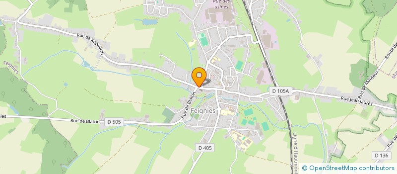 localisation de l'entreprise MONSIEUR MOHAMED HAMMANI  FEIGNIES