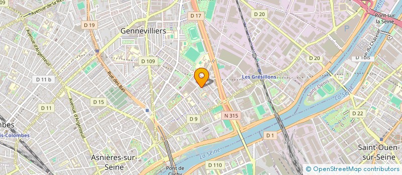 localisation de l'entreprise MONSIEUR MOHAMED HAMMI à GENNEVILLIERS
