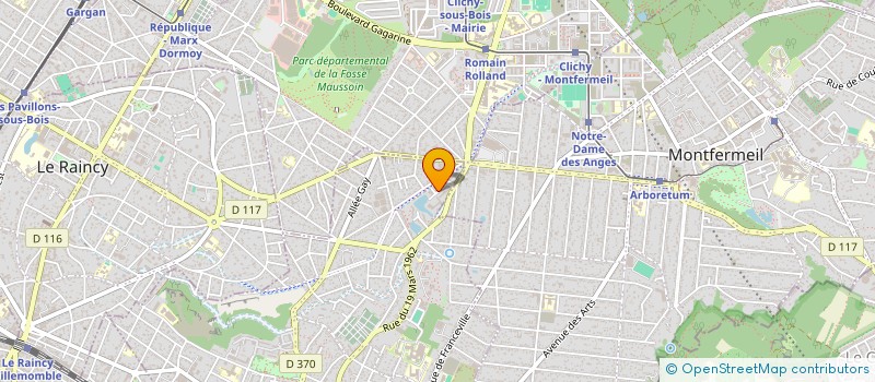 localisation de l'entreprise MONSIEUR MOHAMED HAMMI  GAGNY