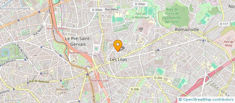 localisation de l'entreprise MONSIEUR MOHAMED HANANE à LES LILAS
