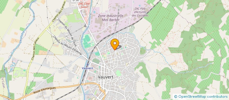 localisation de l'entreprise MONSIEUR MOHAMED HANNOUN  VAUVERT