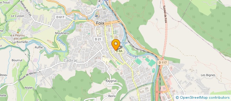 localisation de l'entreprise MONSIEUR MOHAMED HARBIOUI  FOIX