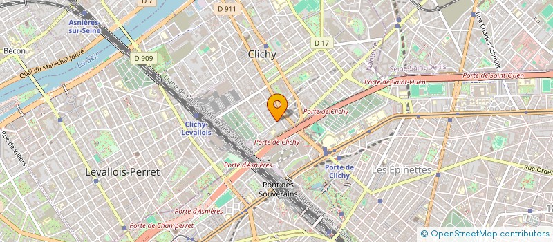 localisation de l'entreprise MONSIEUR MOHAMED HARIZI  CLICHY