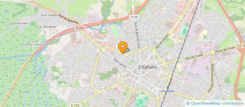 localisation de l'entreprise MONSIEUR MOHAMED HAROUN ABDALLAH à CHALLANS