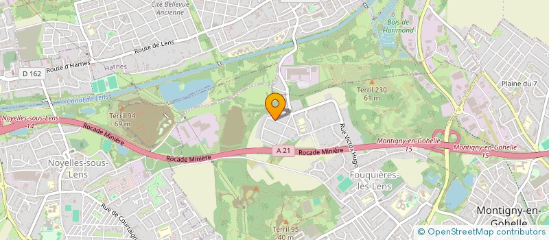 localisation de l'entreprise MONSIEUR MOHAMED HASNAOUI  FOUQUIERES LES LENS