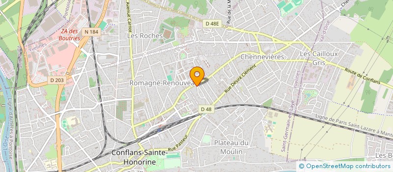 localisation de l'entreprise MONSIEUR MOHAMED HASSAINE  CONFLANS-SAINTE-HONORINE