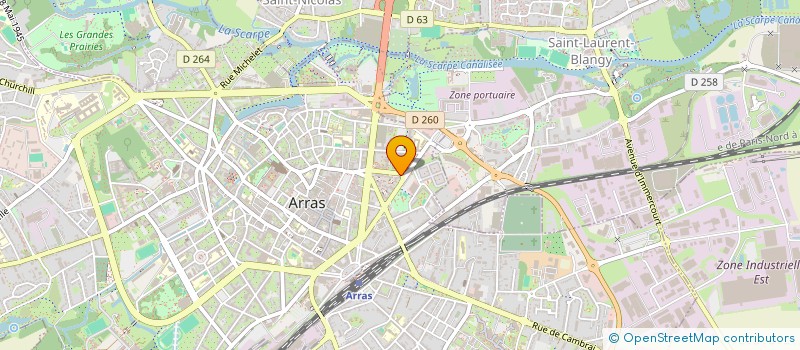 localisation de l'entreprise MONSIEUR MOHAMED HASSAN IBRAHIM à ARRAS