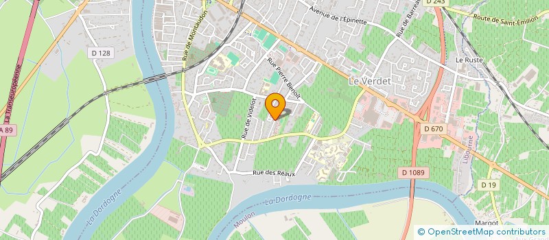 localisation de l'entreprise MONSIEUR MOHAMED HATTA  LIBOURNE