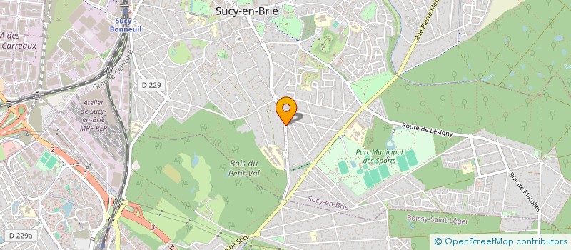 localisation de l'entreprise MONSIEUR MOHAMED HEDI AREF AOUDI  SUCY-EN-BRIE