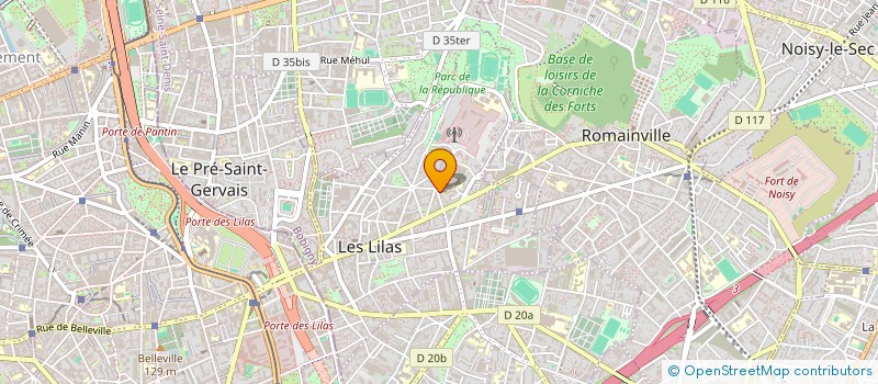localisation de l'entreprise MONSIEUR MOHAMED HEDI KILANI à LES LILAS