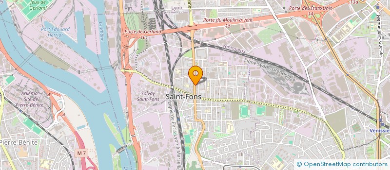 localisation de l'entreprise MONSIEUR MOHAMED HEDNA  SAINT-FONS