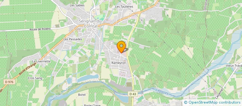 localisation de l'entreprise MONSIEUR MOHAMED HELOUANI  SERIGNAN-DU-COMTAT