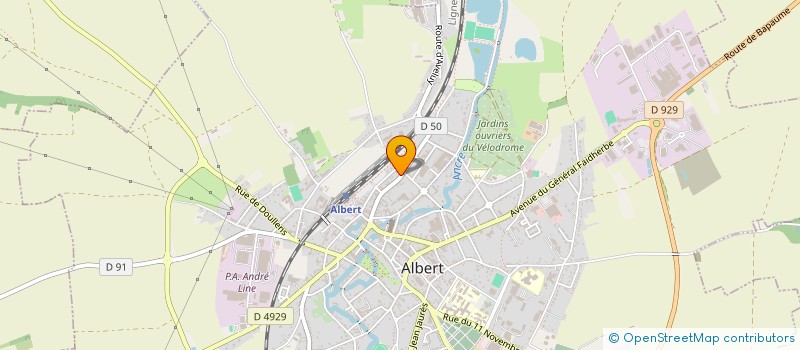 localisation de l'entreprise MONSIEUR MOHAMED HIBOUCHE à ALBERT