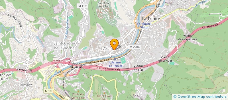 localisation de l'entreprise MONSIEUR MOHAMED HIMMICH à NICE