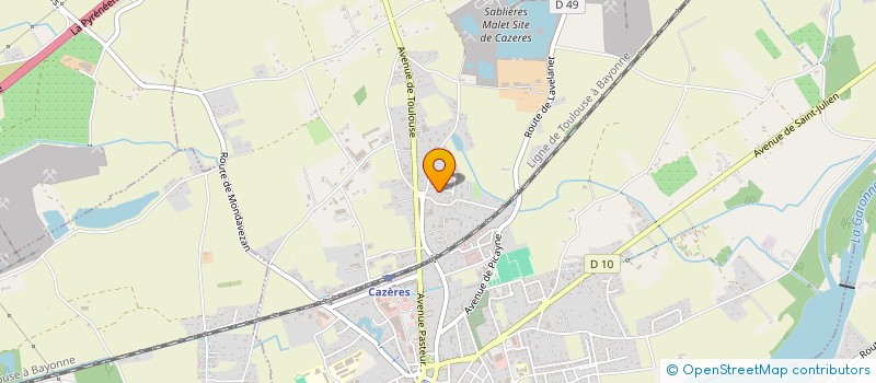 localisation de l'entreprise MONSIEUR MOHAMED HIMMICHE  CAZERES