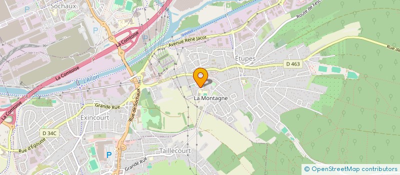 localisation de l'entreprise MONSIEUR MOHAMED HNIOUA  ETUPES