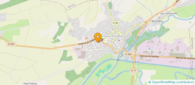 localisation de l'entreprise MONSIEUR MOHAMED HOMMADI  SAINT-FLORENTIN