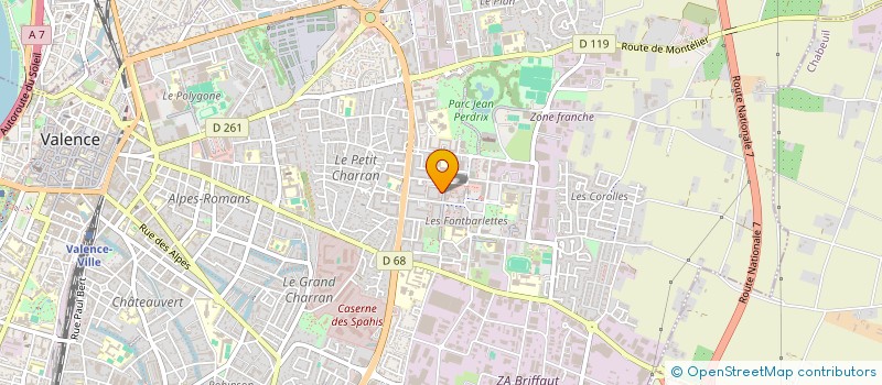 localisation de l'entreprise MONSIEUR MOHAMED HOUACHRI à VALENCE