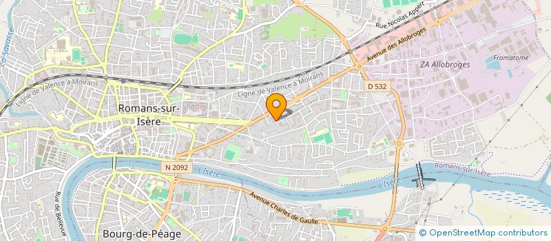 localisation de l'entreprise MONSIEUR MOHAMED HOUMA  ROMANS-SUR-ISERE