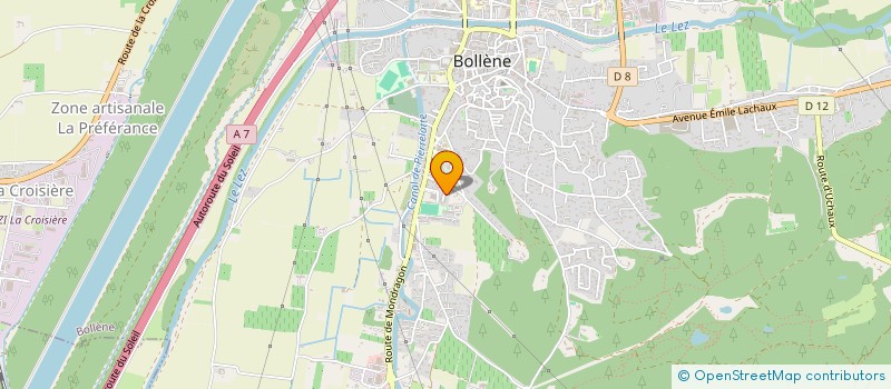 localisation de l'entreprise MONSIEUR MOHAMED HOUNA  BOLLENE