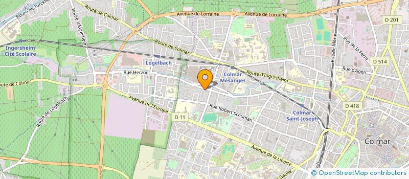 localisation de l'entreprise MONSIEUR MOHAMED HOUTA à COLMAR