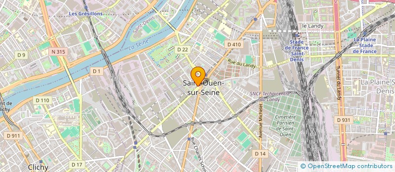 localisation de l'entreprise MONSIEUR MOHAMED IBRAHIM AZZOUZI à SAINT-OUEN-SUR-SEINE