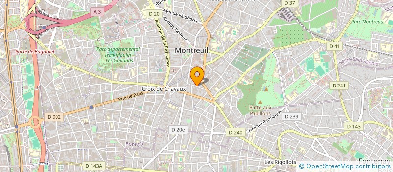 localisation de l'entreprise MONSIEUR MOHAMED ILLOULI à MONTREUIL
