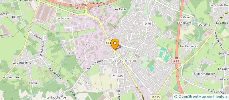 localisation de l'entreprise MONSIEUR MOHAMED IMADDAHEN  LES SORINIERES