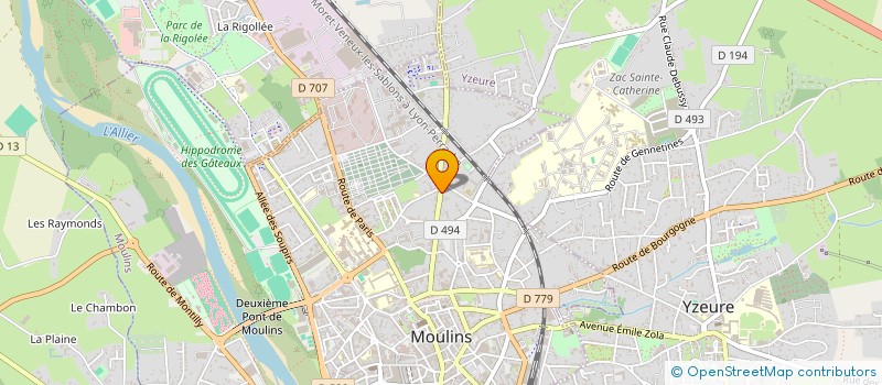localisation de l'entreprise MONSIEUR MOHAMED ISMAIL IBRAHIM à MOULINS