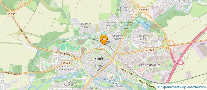 localisation de l'entreprise MONSIEUR MOHAMED JAATIT  SENLIS