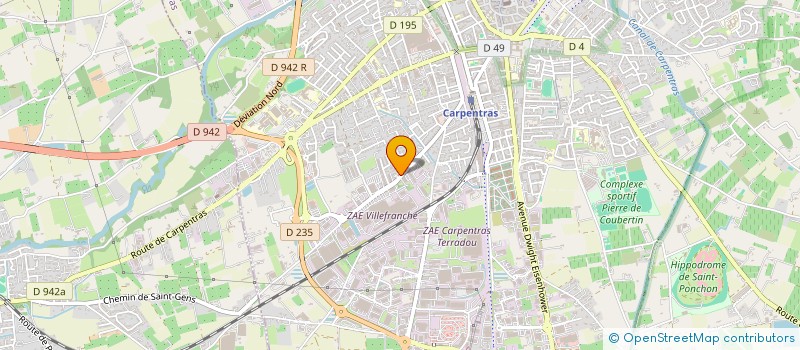 localisation de l'entreprise MONSIEUR MOHAMED JABBAH à CARPENTRAS